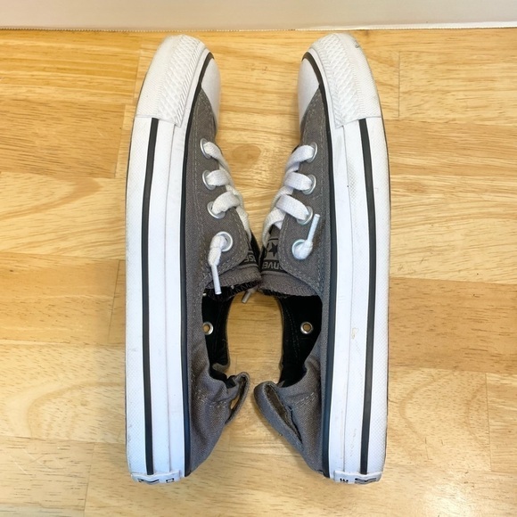 Converse All Star Canvas Low Shoes Size 6 Grey White - Picture 6 of 9